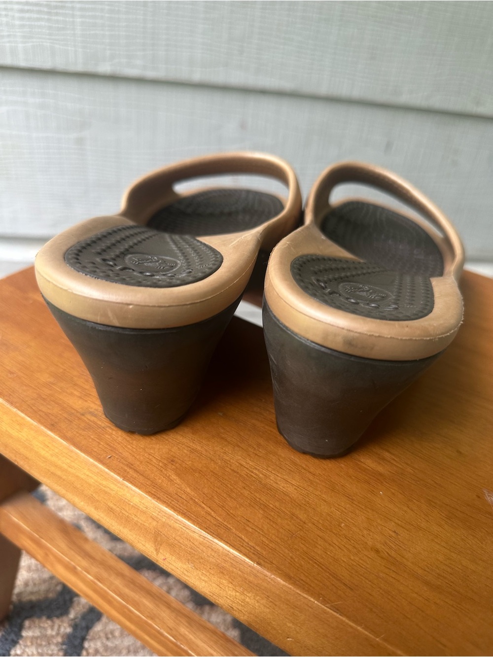 CROCS Sassari Wedge Open-toe Slide Sandals~10 - Picture 5 of 6